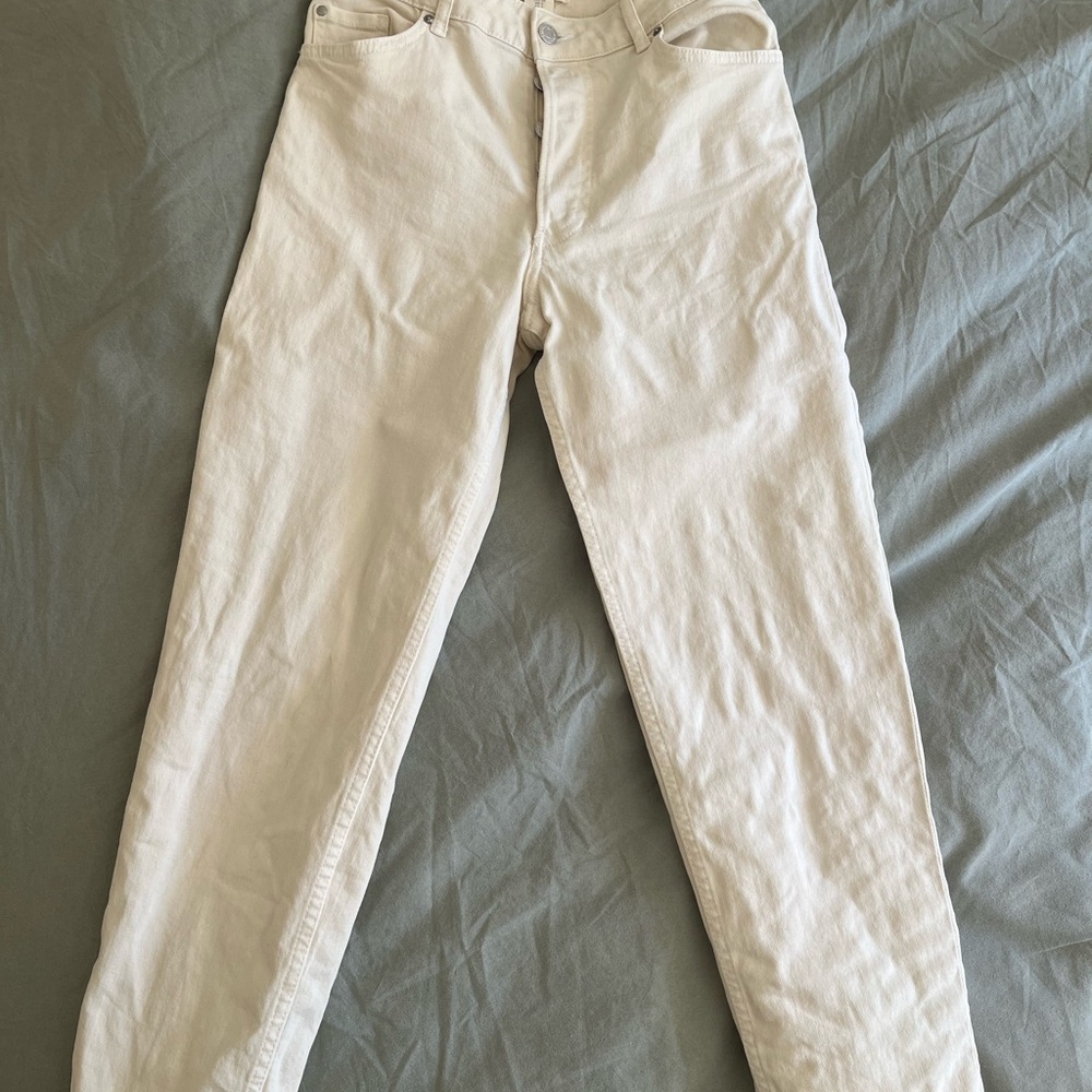 H&M High Rise Women Jeans - Cream